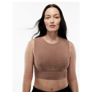 Aritzia Babaton Pointelle sweater cropped tank